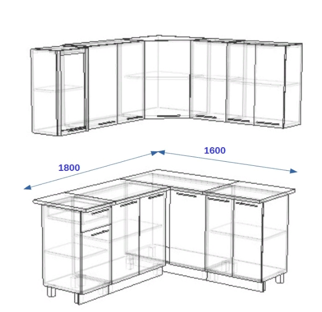 Сборка угловой кухни