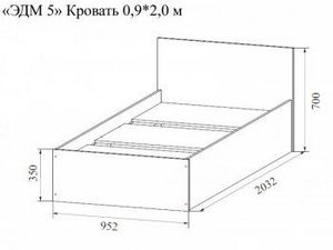 Спальный гарнитур Эдем-5 с угловым шкафом в Перми - perm.ok-mebel.com | фото 5