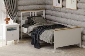 2.08.04.050.14 САГА кровать одинарная 90х200 белая/ясень в Перми - perm.ok-mebel.com | фото 4