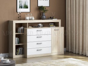 Ангара Комод (Белый глянец/Сонома) в Перми - perm.ok-mebel.com | фото 2