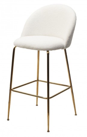 Барный стул GLADE NINI-01 Белый, teddy / золотой каркас М-City в Перми - perm.ok-mebel.com | фото
