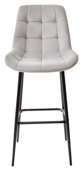 Барный стул ХОФМАН, цвет H-09 Светло-серый, велюр / черный каркас М-City в Перми - perm.ok-mebel.com | фото 5
