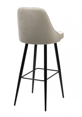 Барный стул NEPAL-BAR ЛАТТЕ #25, велюр/ черный каркас (H=78cm) М-City в Перми - perm.ok-mebel.com | фото 2