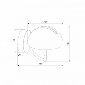 Бра Eurosvet Emisfero 50083/1 LED золото в Перми - perm.ok-mebel.com | фото 3