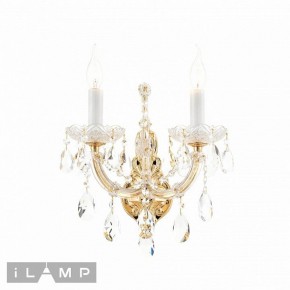 Бра iLamp Diamond W6071-2 GD+CL в Перми - perm.ok-mebel.com | фото 2