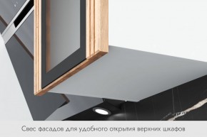 БЬЯНКА Кухонный гарнитур 1,6 белый/лиственница охотская/смоки софт в Перми - perm.ok-mebel.com | фото 4