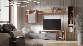 ДАЛЛАС Гостиная (модульная) цемент темный в Перми - perm.ok-mebel.com | фото