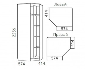 Детская Фанк Шкаф угловой Левый/Правый НМ 013.04-02 М в Перми - perm.ok-mebel.com | фото 3