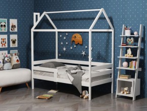 Детская кровать-домик из массива березы Соня-6 (800*1600) Неокрашенный массив в Перми - perm.ok-mebel.com | фото