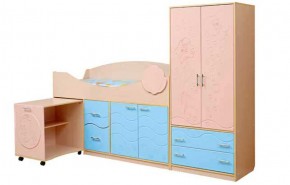 Набор мебели для детской Юниор -12.2 (700*1860) МДФ матовый в Перми - perm.ok-mebel.com | фото