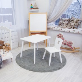 Детский комплект стол и стул «Корона» Rolti Baby (белый/белый, массив березы/мдф) в Перми - perm.ok-mebel.com | фото 2