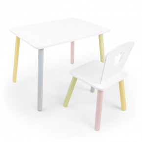 Детский комплект стол и стул «Корона» Rolti Baby (белый/цветной, массив березы/мдф) в Перми - perm.ok-mebel.com | фото 1