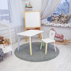 Детский комплект стол и стул «Корона» Rolti Baby (белый/цветной, массив березы/мдф) в Перми - perm.ok-mebel.com | фото 2