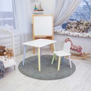 Детский комплект стол и стул «Облачко» Rolti Baby (белый/цветной, массив березы/мдф) в Перми - perm.ok-mebel.com | фото 2
