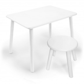 Детский комплект стол и табурет круглый Rolti Baby (белая столешница/белое сиденье/белые ножки) в Перми - perm.ok-mebel.com | фото