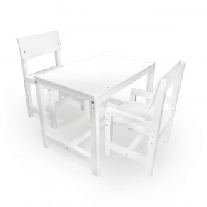 Детский растущий комплект стол и два стула  Я САМ "Лофт" (Белый, Белый) в Перми - perm.ok-mebel.com | фото