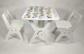 Детский растущий стол-парта и два стула Я САМ "Умка-Дуо" (Алфавит) в Перми - perm.ok-mebel.com | фото