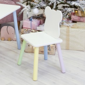 Детский стул Мишутка (Белый/Белый/Цветной) в Перми - perm.ok-mebel.com | фото 1