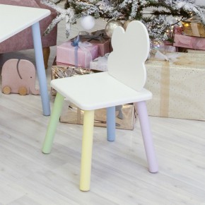 Детский стул Облачко (Белый/Белый/Цветной) в Перми - perm.ok-mebel.com | фото