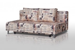Диван-кровать Комфорт без подлокотников Принт "Gazeta" (2 подушки) в Перми - perm.ok-mebel.com | фото 1
