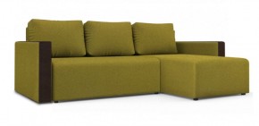 Диван угловой Алиса 3 Bahama GREEN - Teos Dark Brown в Перми - perm.ok-mebel.com | фото