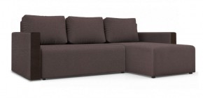 Диван угловой Алиса 3 Bahama PLUM - Teos Dark Brown в Перми - perm.ok-mebel.com | фото