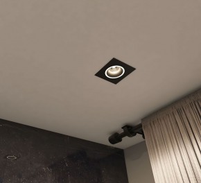 DK2061-BK Встраиваемый светильник IP 20, до 15 Вт, GU10, LED, черный, алюминий в Перми - perm.ok-mebel.com | фото 4