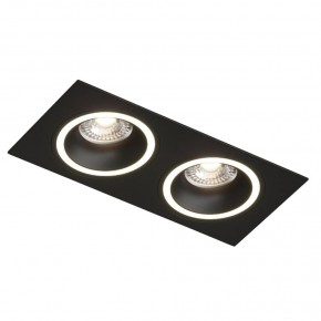 DK2062-BK Встраиваемый светильник, IP 20, до 15 Вт, GU10, LED, черный, алюминий в Перми - perm.ok-mebel.com | фото