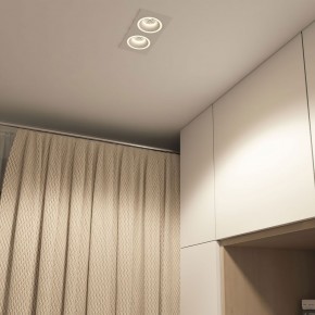 DK2062-WH Встраиваемый светильник, IP 20, до 15 Вт, GU10, LED, белый, алюминий в Перми - perm.ok-mebel.com | фото 4