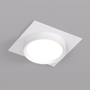 DK2091-WH Встраиваемый светильник FLAT, IP 20, до 15 Вт, GX53, LED, белый, алюминий в Перми - perm.ok-mebel.com | фото
