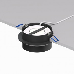 DK2100-BK Встраиваемый светильник NIKO, IP 20, до 15 Вт, GX53, LED, черный, акрил, алюминий в Перми - perm.ok-mebel.com | фото 4