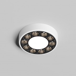 DK2440-WB Встраиваемый светильник DUAL 5+5 Вт, LED 4000K, IP 20, d90mm, белый/черный, алюминий/акрил в Перми - perm.ok-mebel.com | фото