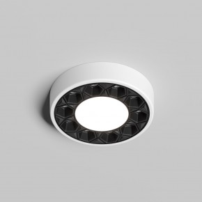 DK2440-WB Встраиваемый светильник DUAL 5+5 Вт, LED 4000K, IP 20, d90mm, белый/черный, алюминий/акрил в Перми - perm.ok-mebel.com | фото 2