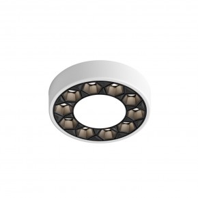 DK2440-WB Встраиваемый светильник DUAL 5+5 Вт, LED 4000K, IP 20, d90mm, белый/черный, алюминий/акрил в Перми - perm.ok-mebel.com | фото 4