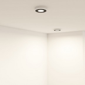 DK2440-WB Встраиваемый светильник DUAL 5+5 Вт, LED 4000K, IP 20, d90mm, белый/черный, алюминий/акрил в Перми - perm.ok-mebel.com | фото 6