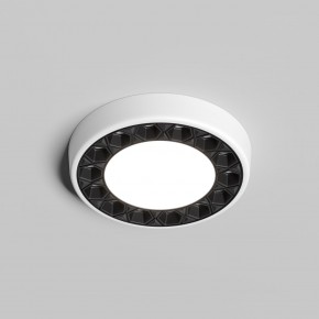 DK2441-WB Встраиваемый светильник DUAL 9+9 Вт, LED 4000K, IP 20, d120mm, белый/черный, алюминий/акрил в Перми - perm.ok-mebel.com | фото 2