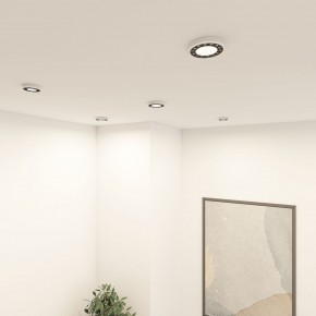 DK2441-WB Встраиваемый светильник DUAL 9+9 Вт, LED 4000K, IP 20, d120mm, белый/черный, алюминий/акрил в Перми - perm.ok-mebel.com | фото 6