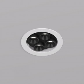 DK2510-WB Встраиваемый светильник SPACE со светодиодом d65 220V 8W 38° 4000К IP20 белый/черный алюминий в Перми - perm.ok-mebel.com | фото