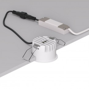 DK2510-WB Встраиваемый светильник SPACE со светодиодом d65 220V 8W 38° 4000К IP20 белый/черный алюминий в Перми - perm.ok-mebel.com | фото 3