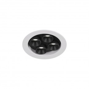 DK2510-WB Встраиваемый светильник SPACE со светодиодом d65 220V 8W 38° 4000К IP20 белый/черный алюминий в Перми - perm.ok-mebel.com | фото 4