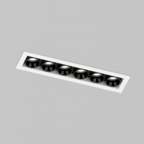 DK2514-WB Встраиваемый светильник SPACE со светодиодом L126mm 220V 10W 38° 4000К IP20 белый/черный алюминий в Перми - perm.ok-mebel.com | фото