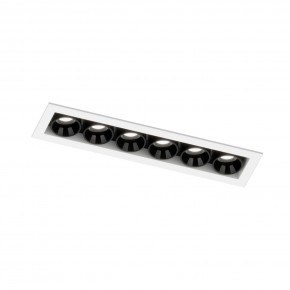 DK2514-WB Встраиваемый светильник SPACE со светодиодом L126mm 220V 10W 38° 4000К IP20 белый/черный алюминий в Перми - perm.ok-mebel.com | фото 5