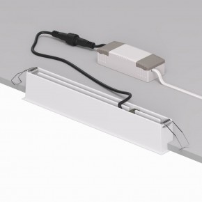 DK2515-WB Встраиваемый светильник SPACE со светодиодом L240mm 220V 20W 38° 4000К IP20 белый/черный алюминий в Перми - perm.ok-mebel.com | фото 3