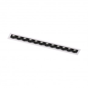 DK2515-WB Встраиваемый светильник SPACE со светодиодом L240mm 220V 20W 38° 4000К IP20 белый/черный алюминий в Перми - perm.ok-mebel.com | фото 4