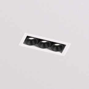 DK2530-WB Встраиваемый светильник SPACE со светодиодом под шпатлевку L69mm 220V 6W 38° 4000К IP20 белый/черный алюминий в Перми - perm.ok-mebel.com | фото