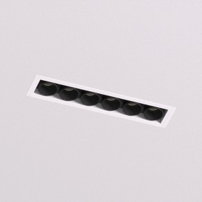 DK2531-WB Встраиваемый светильник SPACE со светодиодом под шпатлевку L126mm 220V 10W 38° 4000К IP20 белый/черный алюминий в Перми - perm.ok-mebel.com | фото 2