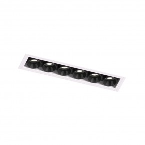 DK2531-WB Встраиваемый светильник SPACE со светодиодом под шпатлевку L126mm 220V 10W 38° 4000К IP20 белый/черный алюминий в Перми - perm.ok-mebel.com | фото 6