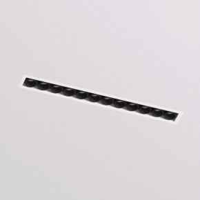 DK2532-WB Встраиваемый светильник SPACE со светодиодом под шпатлевку L240mm 220V 20W 38° 4000К IP20 белый/черный алюминий в Перми - perm.ok-mebel.com | фото 2