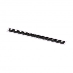 DK2532-WB Встраиваемый светильник SPACE со светодиодом под шпатлевку L240mm 220V 20W 38° 4000К IP20 белый/черный алюминий в Перми - perm.ok-mebel.com | фото 5