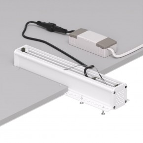 DK2532-WB Встраиваемый светильник SPACE со светодиодом под шпатлевку L240mm 220V 20W 38° 4000К IP20 белый/черный алюминий в Перми - perm.ok-mebel.com | фото 6